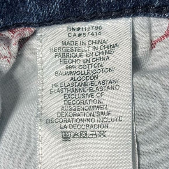 True Religion Mens Jeans Distressed Size 34 Slim Fit 27" Inseam - Picture 5 of 14